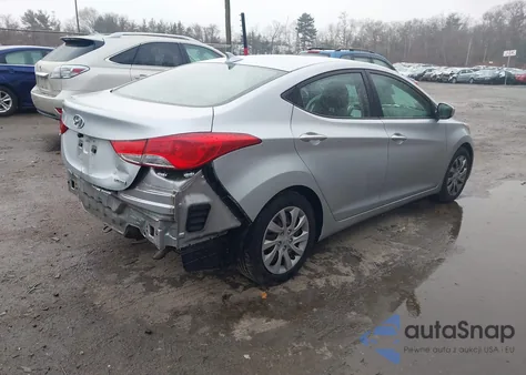 2012 Hyundai Elantra Gls z USA, uszkodzony, nr VIN 5NPDH4AEXCH114364